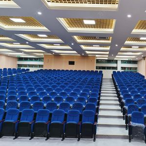 เก้าอี้โรงละครแบบมีระดับ Manwa Expo รุ่น Blue Rosewood Engineering รุ่น HB523 สำหรับห้องบรรยายและห้องประชุม - Product Image 1