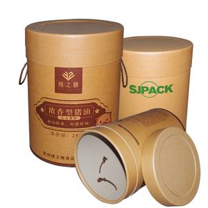 Bidones de Fibra de Papel con Asa de Cuerda de 305 mm de Diámetro para Envasar Aditivos Alimentarios - Product Image 1