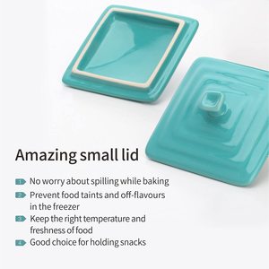 Ramequins en céramique avec couvercles, plats à soufflé pour crème brûlée, glace et soufflé, 8 oz - Product Image 3