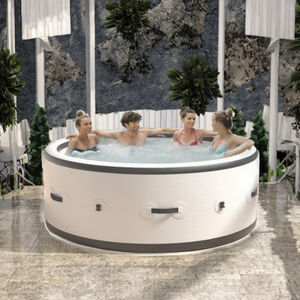 卸売屋内ポータブル2 4 6人用ラウンド屋外インフレータブル温水浴槽空気バブルマッサージモダンデザインスタイルレイジースパ - Product Image 3