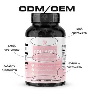 Cápsulas de Proteína Hidrolizada OEM, Suplemento Multivitamínico para Adultos, Piel, Cabello y Uñas, Vegano, Orgánico, Refuerzo Inmunológico, Sin Gluten, Bajo en Azúcar - Product Image 2