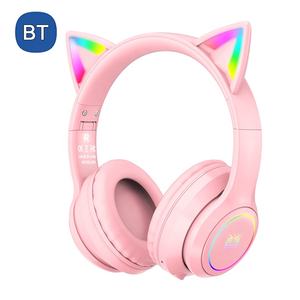 <span class=keywords><strong>ONIKUMA</strong></span>-auriculares inalámbricos <span class=keywords><strong>B90</strong></span> para videojuegos, cascos con cancelación de ruido RGB, BT, color rosa - Product Image 1