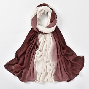 BESTELLA Autumn New Gradient Malay Indonesian Rayon Scarf Hot-Selling Women's Wide-Brimmed Modal Breathable Scarf for Summer - Product Image 6