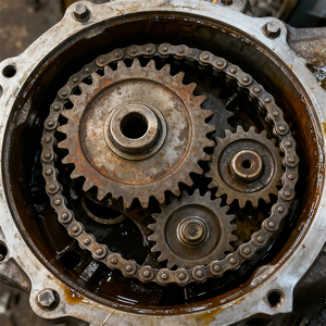 Tần số cao 16A 16B Carbon thép Con lăn chuỗi xích 11 15 16t bánh răng bánh xích - Product Image 1