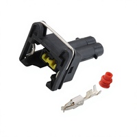 Connecteur de capteur de température d'eau 2 broches pour automobile, fiche de faisceau de câbles CTS 12V 2A, contact en laiton, IP67, système de refroidissement, boîtier en nylon
