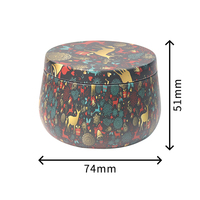 Cadeau de bougie de Noël pour un ami artisanat boîtes de bougies vides avec couvercles 4oz bocal en étain parfumé boîtes en métal stockage en métal étain de bougie