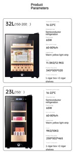 El mejor gabinete eléctrico de encimera 100 Mini humidificador de cigarros para el hogar con control de temperatura - Product Image 4