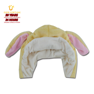 Chapeau de lapin amusant à oreilles mobiles, en peluche douce, avec cache-oreilles, chapeau interactif à longues oreilles pour l'hiver, costume pour enfants et adultes, cadeau de cosplay - Product Image 2