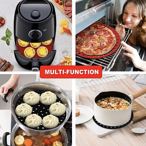 Air Fryer <b>Silicone</b> Liners Reusable Food-Grade <b>Silicone</b> Mat Non-stick Heat Resistant Air Fryer Accessories - Product Image 4