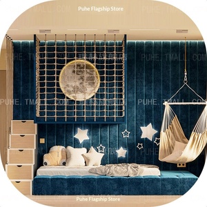 Kreatives Design Jungen-Etagenbett mit Massivholzrahmen Luxuriöses Einfaches Indoor-Spielbereich Multifunktionales Maßgefertigtes Teenager-Bett - Product Image 5