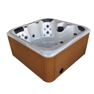 grey hot tub Suppliers-High quality outdoor hot tub swim spa,5 person 1 lounge High-tech Acrylic freestanding hot tub