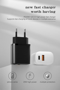 Meilleurs produits 2026 : Adaptateur mural USB-C PD20W à charge rapide, gadgets électroniques avec protection OTPOVP, chargeur mobile Type C - Product Image 2