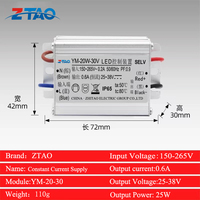 Pilote LED à courant constant étanche IP67 1W 3W 5W 10W 20W 30W 36W 50W 100W AC 100V-240V entrée 110V 220V transformateur d'éclairage