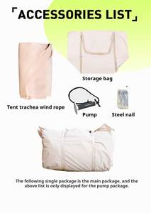 Oxford Waterproof House Air Easy Setup Glamping 4-6 People Camping Iatable Winter Outdoor Tent - Product Image 5