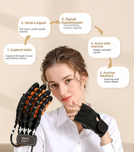Guantes de mano robóticos eléctricos inteligentes Stroke Hemiplejia Finger Trainer para equipos de rehabilitación y rehabilitación - Product Image 2