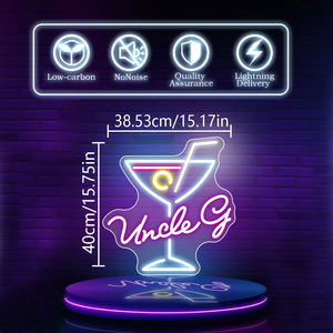 Custom Neon Sign Personalizable <b>Dimmable</b> RGB Neon <b>Light</b> SignWall Decor for Bedroom, Wedding, Birthday Bar & Custom Business - Product Image 5