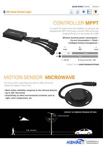 Đèn đường năng lượng mặt trời LED Hishine 2000W với góc chiếu sáng 360 độ °   Camera CCTV và báo động IP65 dùng cho đường bộ, bảo hành 10 năm - Product Image 3