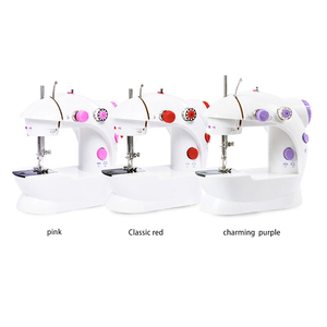 Machine à coudre miniature <span class=keywords><strong>VOF</strong></span> FHSM-202, 2 vitesses, double fil, électrique portable avec lumière, coupe-fil, pédale, machine à coudre domestique - Product Image 2
