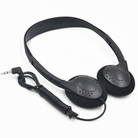 Earphone Gaming ringan colokan 3.5mm, headphone berkabel pengiriman cepat untuk dewasa