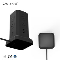 Multiprise tour Vastfafa 15A en ABS+PC, 8 prises CA 125V, multi-tension, couleur personnalisable