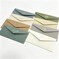 Cartes de visite personnalisées de luxe imprimées à l'écran, fabrication sur mesure, vente en gros, avec enveloppes de haute qualité en or mat