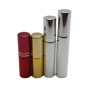 Metal mister sprey kişisel örnek konteyner cam test parfüm yeniden doldurulabilir şişe 5ml 10ml lüks Vial-33S