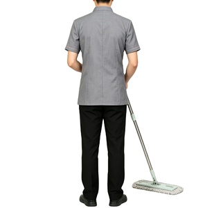 Uniforme à manches courtes pour personnel d'hôtel, <span class=keywords><strong>de</strong></span> restaurant, <span class=keywords><strong>de</strong></span> réception, <span class=keywords><strong>de</strong></span> service en chambre, <span class=keywords><strong>de</strong></span> nettoyage <span class=keywords><strong>et</strong></span> <span class=keywords><strong>de</strong></span> <span class=keywords><strong>ménage</strong></span> (hommes <span class=keywords><strong>et</strong></span> femmes) - Product Image 3