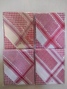 Foulards rouges et blancs en coton <span class=keywords><strong>arabe</strong></span> de haute qualité pour hommes foulards tissés à la tête palestinienne musulmane pour le printemps en gros - Product Image 6
