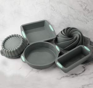 Ensemble de moules à gâteaux en <span class=keywords><strong>silicone</strong></span> 27 pièces Doublure de friteuse à air antiadhésive Moule à chocolat pour brownie 3D <span class=keywords><strong>Plaque</strong></span> de poulet rôti au <span class=keywords><strong>four</strong></span> - Product Image 4