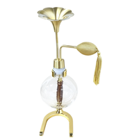 Tablet Use 550ml Clear Glass Aroma Perfume Bottle SPA Brass Aroma Instrument Essential Oil Aroma Coffee Beans Smell Bottle