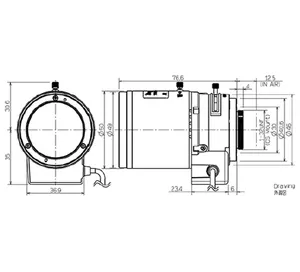 TAMRON M13VG550IR 5 до 50 мм фокусное расстояние F/1,6 до 360 CS-mount 1/3 DC P-iris промышленные линзы