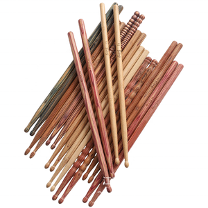 Chất Lượng Cao Chống Trượt Tre Đùi Gỗ Tự Nhiên Màu Sắc Tùy Chỉnh 5A/7A/5B Trống Gậy Thiết Lập Với Biểu Tượng Tùy Chỉnh In - Product Image 1