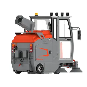 Extra Large Solution Tank Wet Dry Outdoor Road Sweeper Cleaning Automatic Driving Type Floor Sweeper