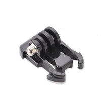 Adaptateur universel en forme de J moulé par injection pour caméra sportive avec vis longue intégrée et anneau lumineux pour selfie