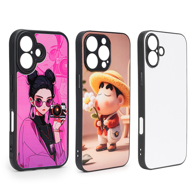 Custom 3D Uv Printing Phone case 2 in 1 Shockproof Mobile Phone Cover Customized logo Detachable Camera with White Background