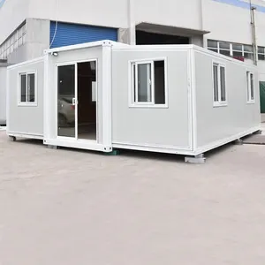 Casa contenedor extensible de lujo 3 en 1 fácil montaje contenedor de envío Modular prefabricado casa plegable Casa de 2 pisos