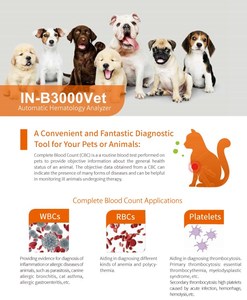 آلة تحليل أمراض الدم البيطرية الآلية من <span class=keywords><strong>5</strong></span> أجزاء Cbc لكلب البقر القط - Product Image 6