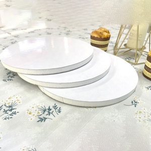 Base Redonda de Cartón Personalizada para Pastel, Tambor de Espuma para Pastel con Patrón Cuadrado, Material Ecológico de Grado Alimenticio, Impresión en Relieve - Product Image 4