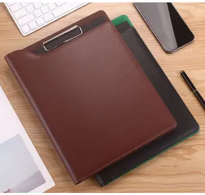A4 Folder portofolio bisnis kulit PU portofolio pemegang buku catatan untuk membawa kembali portofolio bantalan Legal Binder eksekutif