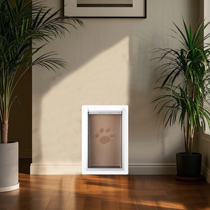 KAMI Uygun Fiyatlı Evcil Hayvan Kapısı, Sürgülü Metal Kulübe ve Perde ile Köpek Dostu 3 Kanatlı Evcil Hayvan Kapısı - Product Image 4