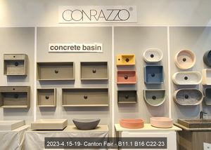 CONRAZZO baru bentuk Oval batu pasir beton alami proyek Hotel mewah berdiri bebas bak mandi kamar mandi - Product Image 6