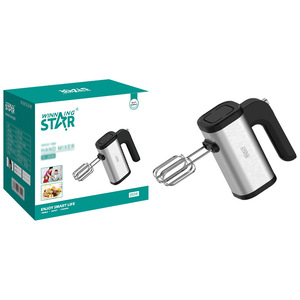 Batidora eléctrica de mano Winning Star de 350W, color plateado, para batir repostería, para uso doméstico. - Product Image 1