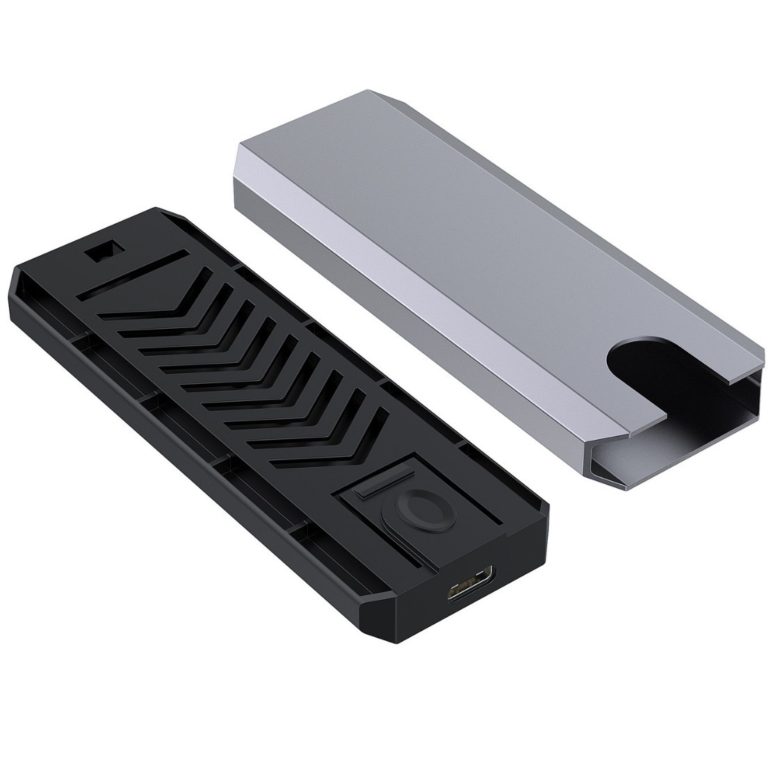 OEM Tool Free Aluminum M2 Nvme Ssd Case Enclosure Usb 3.2 External Ssd Usb-C 10Gbps Nvme M.2 Drive Ssd Enclosure