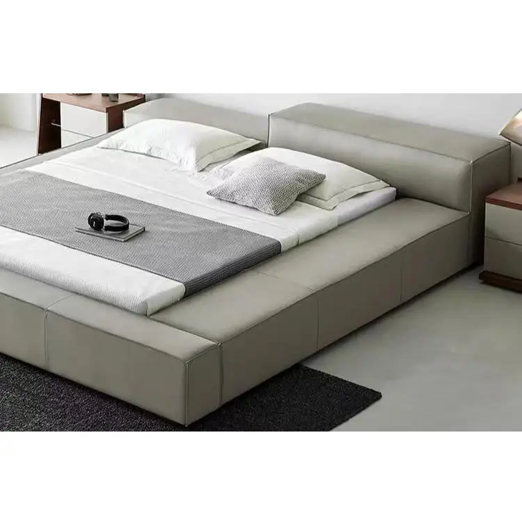 Presa di fabbrica moderna letto in tessuto di bellezza e prezzo più economico design esclusivo testiera con letto per adulti