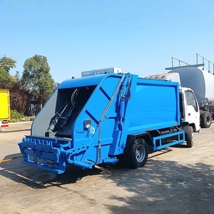 Isuzu 600P 4x2 6000L Diesel Manual High Performance Rear Loader <b>Waste</b> Truck Garbage Compactor for Sale - Product Image 1