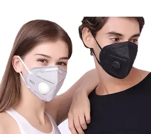 Protective KN95 Facemask Grey With Carbon 6 Layer Filtering Half Mask Single Wrap Against Dust Mists PM2.5 Cubrebocas KN95 OEM