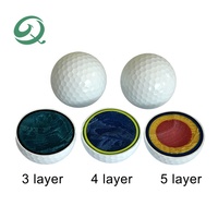 Pelotas de Golf de Uretano Suave de 3, 4 y 5 Capas para Torneos, Pelotas Blancas sin Marca Personalizadas de Primera Calidad al por Mayor