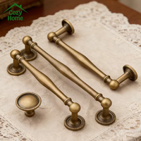 Poignées en laiton massif, laiton antique, bronze pour meubles, tiroirs, armoires de cuisine, armoires de chambre et tables de chevet