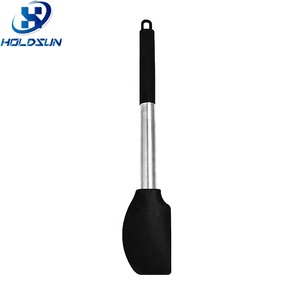 Spatule de cuisson en silicone sans BPA avec manche long antidérapant en acier inoxydable pour mélanger la pâte en cuisine, outil de pâtisserie - Product Image 1
