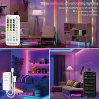 Контроллер SPI LED Bluetooth и музыкальный контроллер DC 5-24В, 600 пикселей, IC SPI, диммер сигнала с ИК-пультом на 38 кнопок для адресных светодиодных лент
